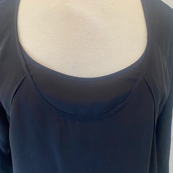 Eileen Fisher 100% Silk Tunic Scoop Neckline 3/4 Sleeve Simple Classic T… - Picture 7 of 8